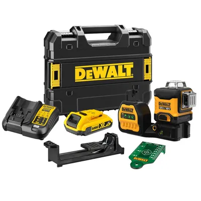 DEWALT DCE089D1G18 12/18V XR Laser wieloliniowy 3X360 zielony 1 X 2Ah