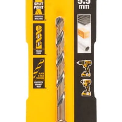 DT20607 DEWALT WIERTŁO do METALU HEX 5.5mm BLACK&GOLD HEX