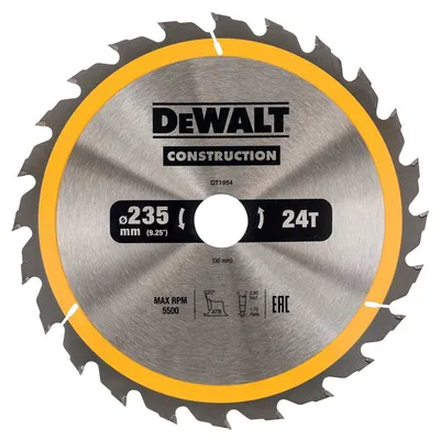 DT1954 DEWALT Tarcze do pilarek ręcznych 235x30mm 24T