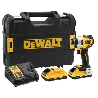 DEWALT DCF809L2T Zakrętarka udarowa 18V XR, 190Nm 2x 3.0Ah, ładowarka, kufer TSTAK