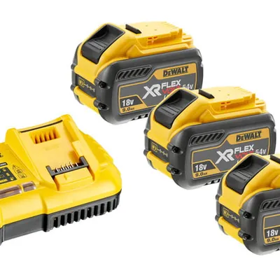 DCB118X3 DEWALT Zestaw Akumulatorów 3x9Ah 54V + Ładowarka DCB118