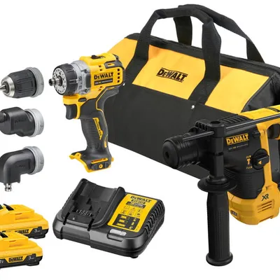 DCK2101L2 DEWALT 12V XR zestaw DCH072 DCD703 2x3Ah torba