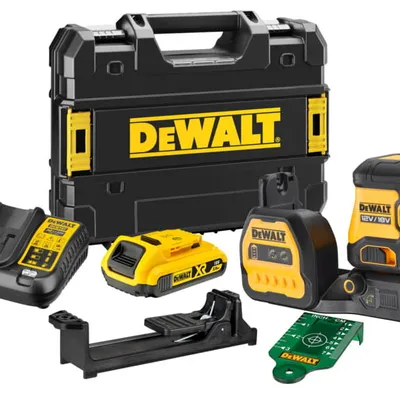 DCE825D1G18 DEWALT 12/18V Laser krzyżowy zielony 5 –punktowy 1x2Ah