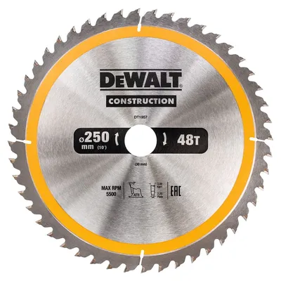 DT1957 DEWALT Tarcze do pilarek ręcznych 250x30mm 48T