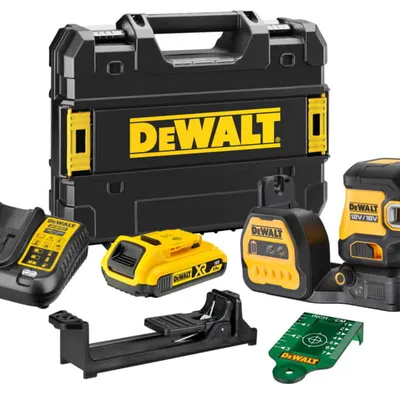 DCE822D1G18 DEWALT 12/18V Laser krzyżowy zielony 2 –punktowy 1x2Ah