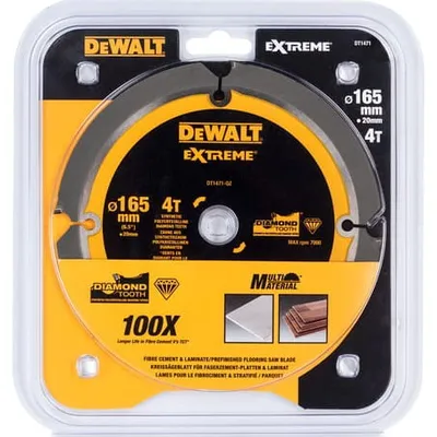 DEWALT DT1471 Tarcza pilarskie do włóknocementu 165x20mm x4T