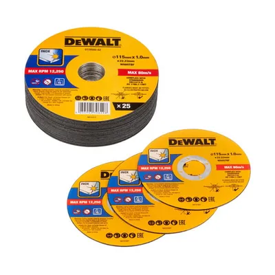 DT20593 DEWALT Tarcza do cięcia 115mm x 1mm 25szt