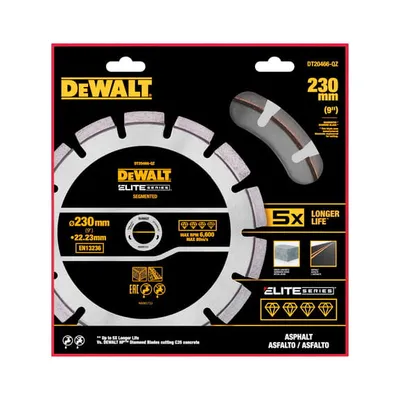 DT20466 DEWALT TARCZA DIAMENTOWA 230MM ELITE DO ASFALTU/BETONU