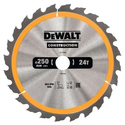 DT1956 DEWALT Tarcze do pilarek ręcznych 250x30mm 24T