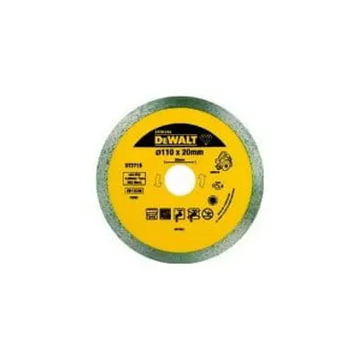 DT3715 DEWALT Tarcza diamentowa do płytek ceramicznych 110x1,6x8x20 ciągła do DWC410