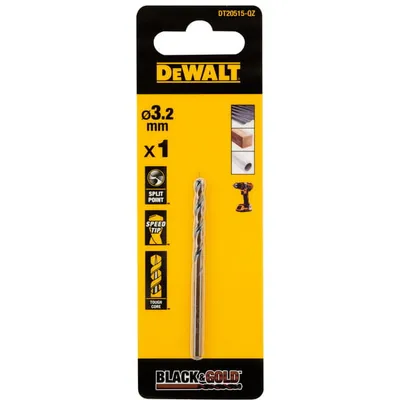 DT20515 DEWALT Wiertło do metalu BLACK&GOLD 3.2mm