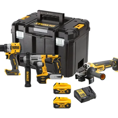 DEWALT DCK355P2T 18V XR Zestaw combo DCD800, DCH172, DCG405, 2x5Ah, ładowarka