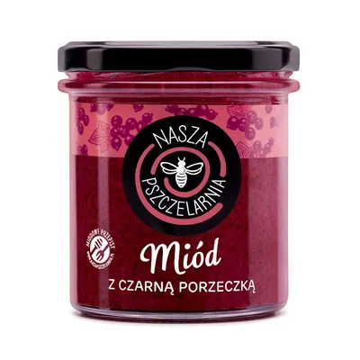 Miód z czarną porzeczką 420g