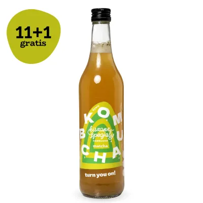 Kombucha matcha 500ml 11 sztuk + 1 GRATIS