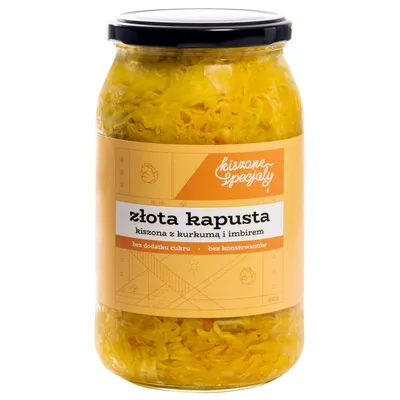 Złota kapusta kiszona 800g