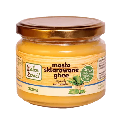 Masło sklarowane Ghee czosnek niedźwiedzi 320ml