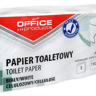 Papier toaletowy trzywarstwowy celulozowy OFFICE PRODUCTS Premium biały 15m 8szt.