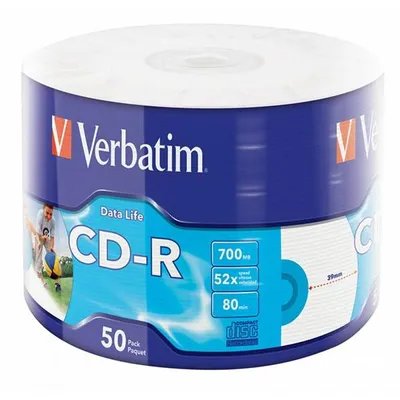 Płyta CD-R 700MB 52x VERBATIM DataLife 43794 Spindle 50 szt.