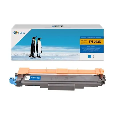 G&G kompatybilny toner z TN243C, cyan, 1000s, NT-PB243C, dla Brother DCP-L3500, MFC-L3730, MFC-L3740, MFC-L3750, N