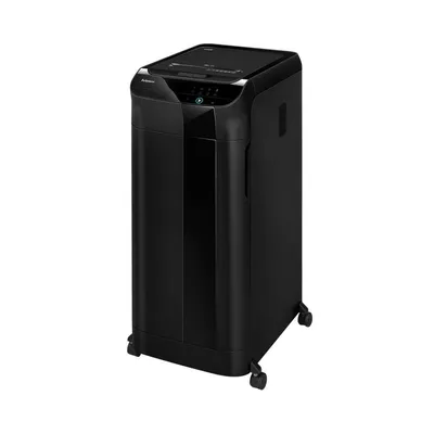 Niszczarka A4 Fellowes 600M AutoMax 4657401 czarna 600krt/15min ścinki 2x12mm 83 litry