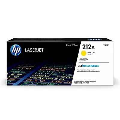 HP oryginalny toner W2122A, yellow, 4500s, HP 212A, HP Color LaserJet Enterprise M554dn,M555dn,M555x, O