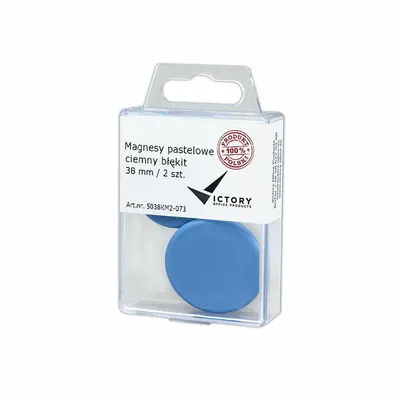 Magnesy 38mm VICTORY OFFICE PRODUCTS 5038KM2-073 pastelowe ciemnoniebieskie 2szt