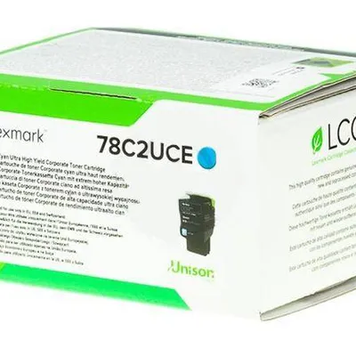 Toner oryginalny LEXMARK 78C2UCE Cyan 7000 stron