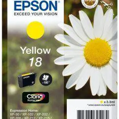 Tusz oryginalny EPSON T1804 C13T18044012 Yellow  3,3 ml