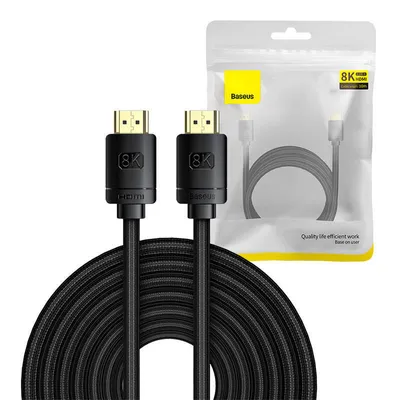 Kabel HDMI do HDMI Baseus High Definition 10m, 8K (czarny)