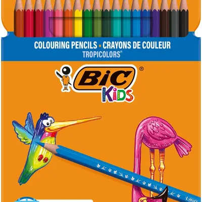 Kredki ołówkowe BIC KIDS TROPICOLORS 9375173 mix*18