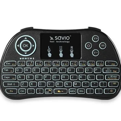 Savio Klawiatura bezprzewodowa TV Box, Smart TV, konsole, PC, KW-01