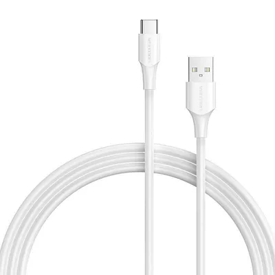 Kabel USB 2.0 A do USB-C 3A Vention CTHWF 1m Biały