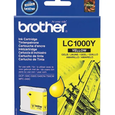 Tusz oryginalny BROTHER LC1000Y Yellow 400 stron Po Terminie