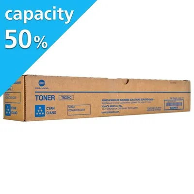 Konica Minolta oryginalny toner A8DA45H, A8DA45F, cyan, 13000s, TN324C, Połowa pojemności, Konica Minolta Bizhub C258,C308,C368, O