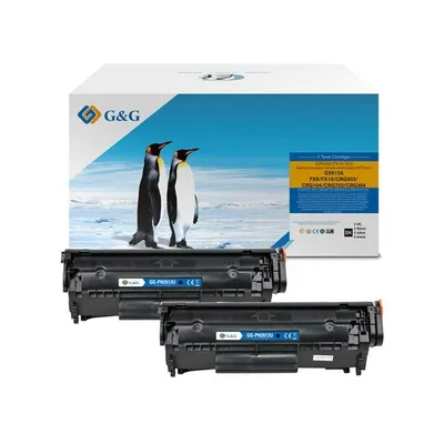 G&G kompatybilny toner z Q2612A, CRG303, CRG104, CRG703, FX10, CRG304, black, 2000s, NT-PH2612U, HP 12A, dla HP LaserJet 1010/1012