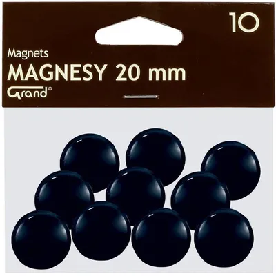 Magnesy 20mm Grand 130-1687 czarne 10szt