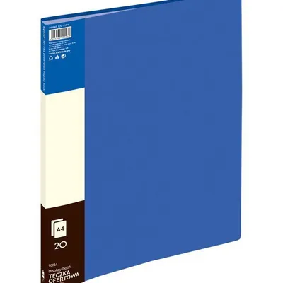 Album ofertowy A4 Grand 9002 120-1194 niebieskl PVC 20 kieszeni