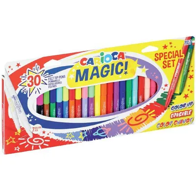 Flamastry wymazywalne Carioca 43183 MAGIC! 160-2271 mix*30szt