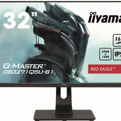 IIYAMA Monitor 31.5 cala GB3271QSU-B1 QHD,1ms,IPS,165Hz,HDMI,DP,400cd,FreeSync