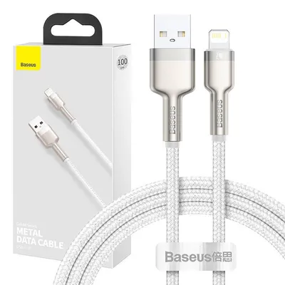 Kabel USB do Lightning Baseus Cafule, 2.4A, 1m (biały)