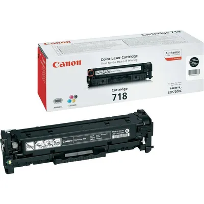 Toner oryginalny CANON CRG718BK 2662B002 Czarny  3400 stron