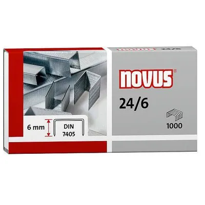 Zszywki NOVUS 24/6 040-0158 1000szt