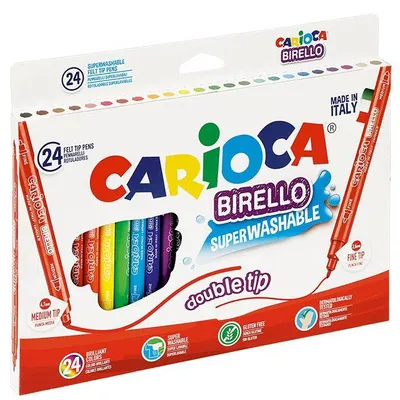 Flamastry dwustronne Carioca 41521 BIRELLO 160-1464 mix*24szt