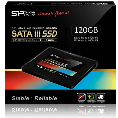 Silicon Power Dysk SSD Slim S55 120GB 2,5" SATA3 550/420 MB/s 7mm