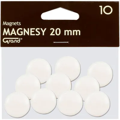 Magnesy 20mm Grand 130-1689 białe 10szt