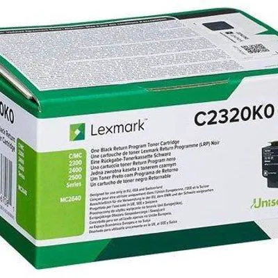 Toner oryginalny LEXMARK C2320K0 Czarny 1000 stron