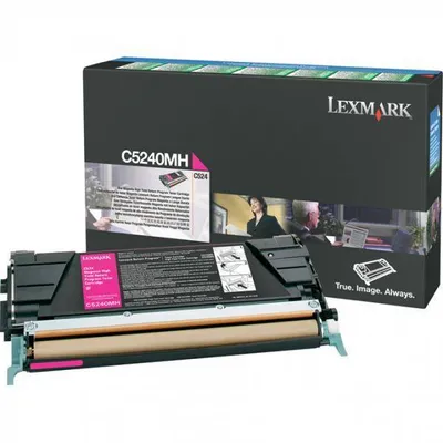 Toner oryginalny LEXMARK C5240MH Magenta 5000 stron