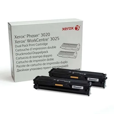 Xerox oryginalny toner 106R03048, black, Xerox 3020B, dual pack, O