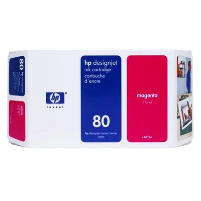 HP oryginalny ink / tusz C4874A, HP 80, magenta, 175ml, HP DesignJet 1050, C, 1055, C, CM