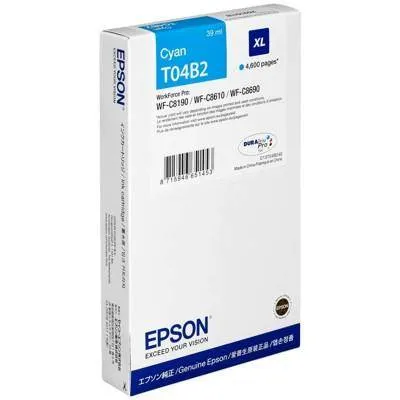 Tusz oryginalny EPSON T04B24 C13T04B240 Cyan  4600 stron